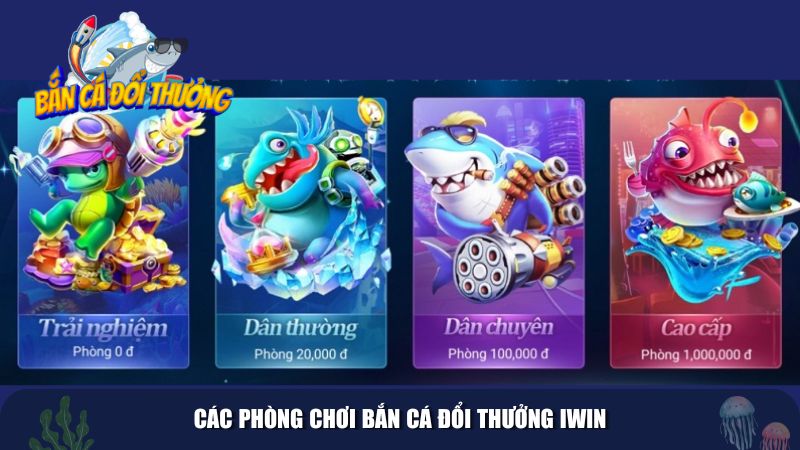Các phòng chơi bắn cá đổi thưởng IWIN