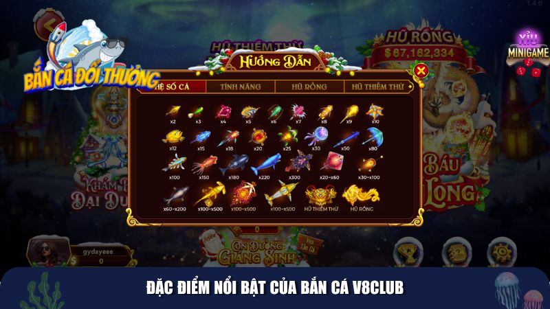 Đặc điểm nổi bật của bắn cá V8club
