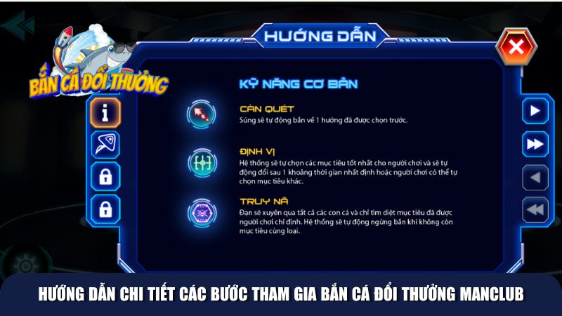 Hướng dẫn chi tiết các bước tham gia bắn cá đổi thưởng Manclub