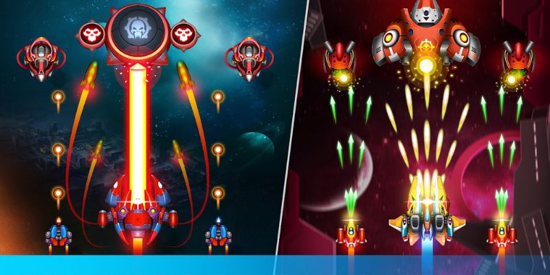 Game Thunder Fighter có đa dạng vũ khí